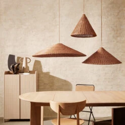 Ferm LIVING Pantalla De Lámpara Dou Ø68 Cm -Iluminación Tienda 502810 01 3 EnvironmentImage 436d243f39
